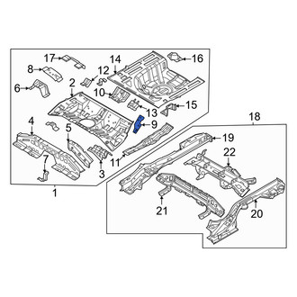Kia OE - Rear Seat Track Reinforcement
