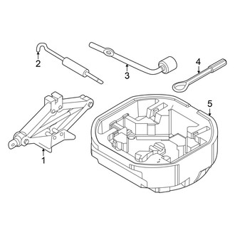 Kia OE - Rear Body & Floor - Jack & Components (EX / GT-Line / GT-Line Turbo / LX / LXS Sedan)