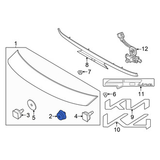 Kia OE - Deck Lid Molding Clip