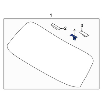 Kia OE - Lower Back Glass Spacer