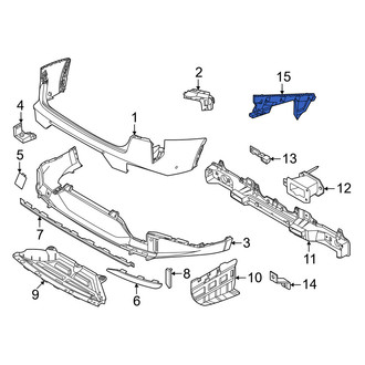 Kia OE - Rear Left Outer Bumper Cover Reinforcement