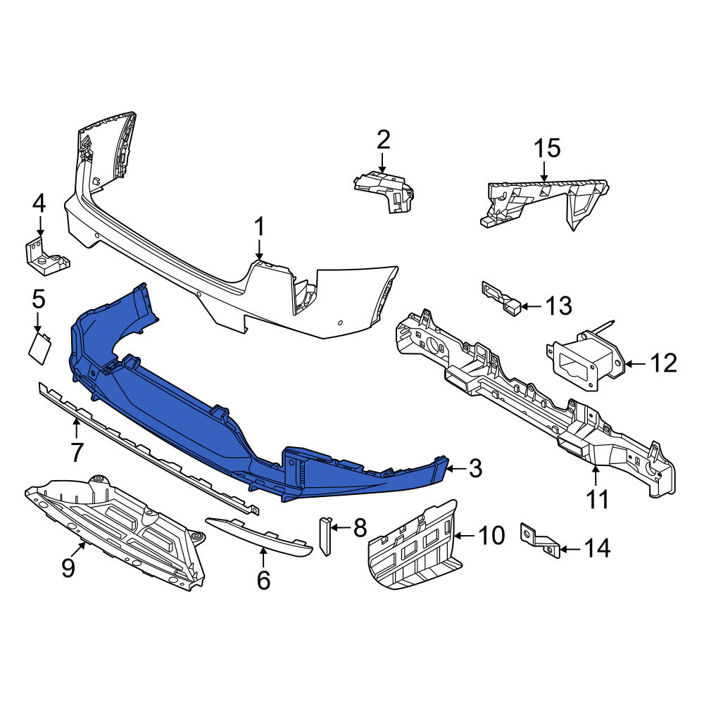 ゆーページ Kia OE 86650GG120 - Rear Lower Bumper Cover