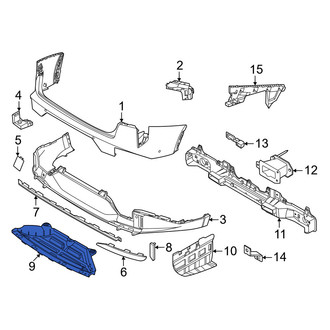 Kia OE - Rear Center Bumper Splash Shield