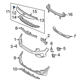 Kia OE - Front Bumper Cover Emblem