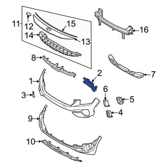 Kia OE - Front Left Bumper Cover Bracket