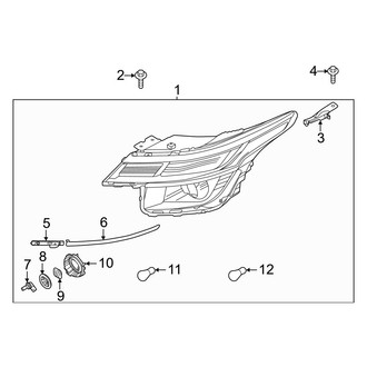 Kia OE - Front Lamps - Headlamp Components (Halogen)