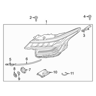 Kia OE - Front Lamps - Headlamp Components (LED), (SX)
