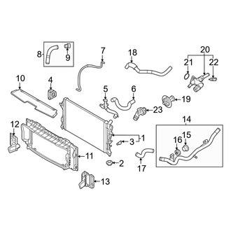 Kia OE - Cooling - Radiator & Components (2.0L)