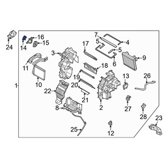 Kia OE - HVAC Floor Mode Door Actuator