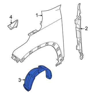 Kia OE - Front Left Fender Splash Shield