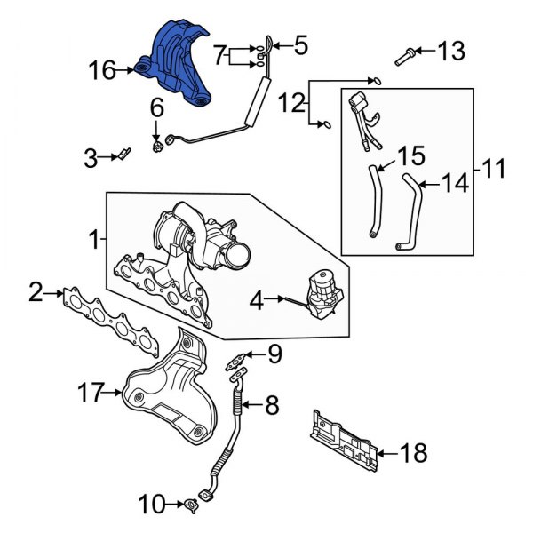 Turbocharger Mount Heat Shield