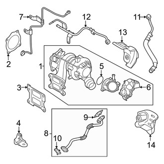 Kia OE - Engine / Transaxle - Turbocharger & Components (SX / X-Line 1.6L)