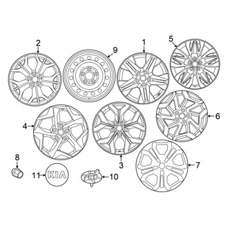 Kia OE - Wheels (EX / LX / S)