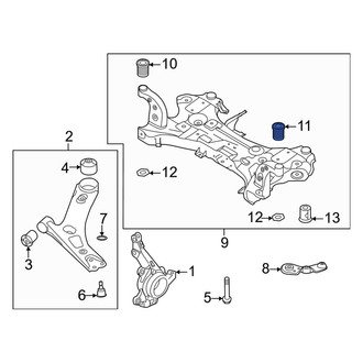 Kia OE - Front Left Suspension Crossmember Insulator