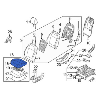 Kia OE - Front Left Seat Cover