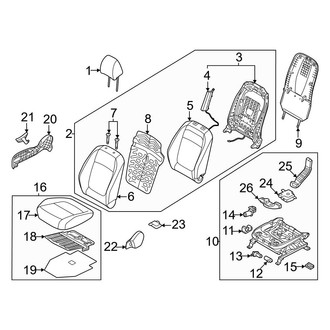 Kia OE - Front Right Seat Back Assembly