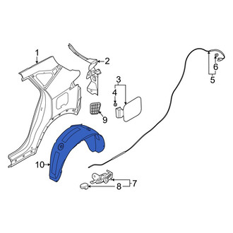 Kia OE - Rear Left Quarter Panel Splash Shield