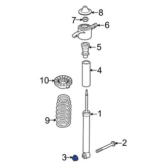 Kia OE - Lower Suspension Shock Absorber Nut