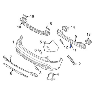 Kia OE - Rear Upper Bumper Impact Bar Bracket