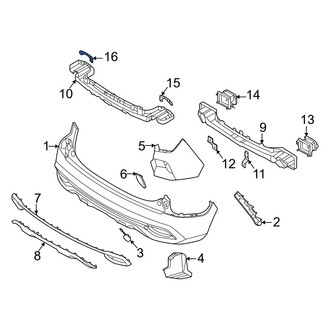 Kia OE - Rear Left Bumper Impact Bar Bracket