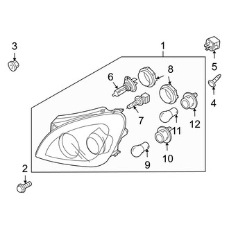 Kia OE - Front Lamps - Headlamp Components