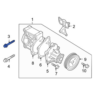 Kia OE - Spare Tire Carrier Winch Bolt