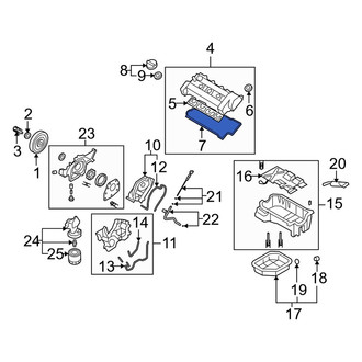 Kia OE - Right Engine Valve Cover Gasket