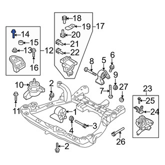 Kia OE - Turbocharger Oil Line Bolt