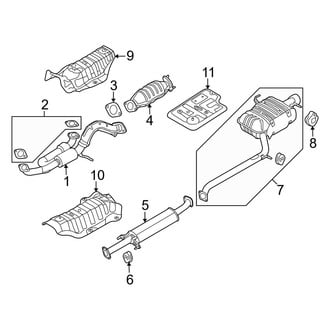 Kia OE - Exhaust System - Exhaust Components (2.7L)