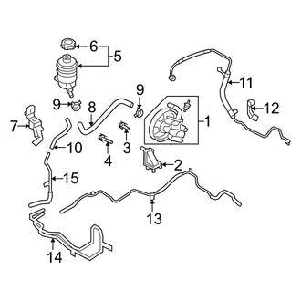 Kia OE - Steering Gear & Linkage - Pump & Hoses (2.7L)