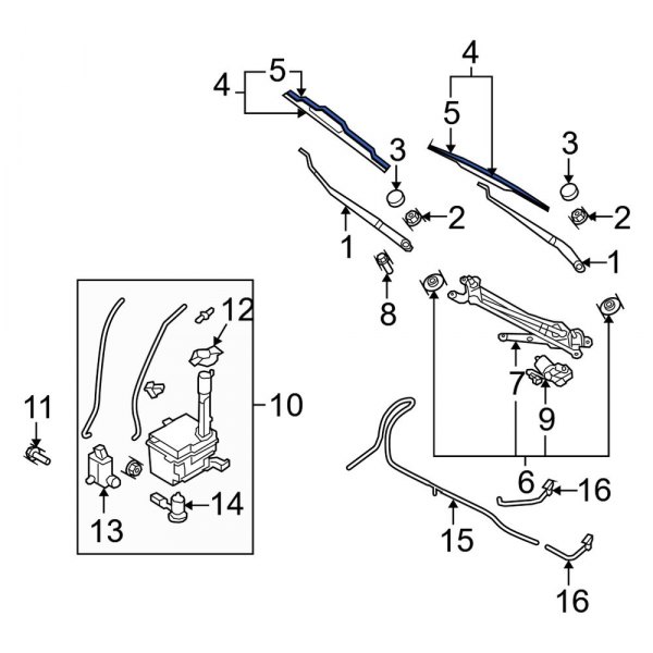 Windshield Wiper Blade Refill