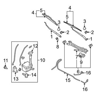 Kia OE - Windshield - Wiper & Washer Components