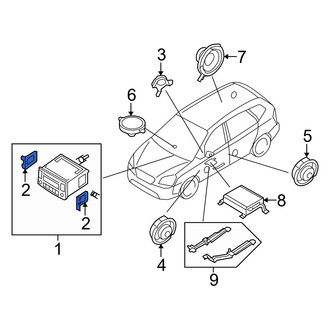 Kia OE - Left Radio Bracket