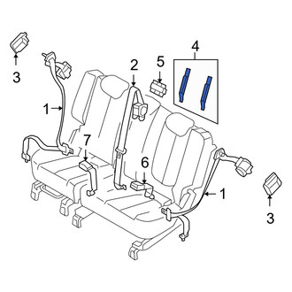 Kia OE - Center Left Child Restraint Anchor Plate