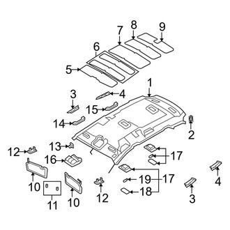 Kia OE - Roof - Interior Trim (W/O Sunroof)
