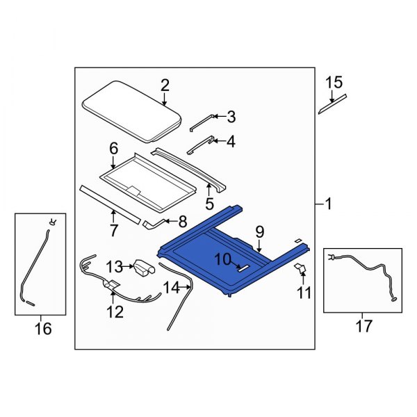 Sunroof Frame