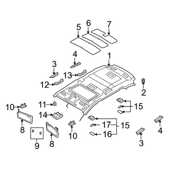 Kia OE - Roof - Interior Trim (With Sunroof)