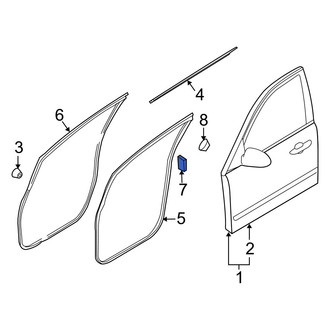 Kia OE - Door Seal Clip