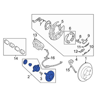 Kia OE - Rear Wheel Bearing and Hub Assembly