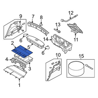 Kia OE - Rear Floor Storage Compartment Lid