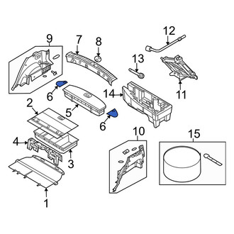Kia OE - Rear Left Trunk Trim Panel
