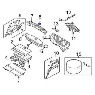 Kia OE - Rear Liftgate Trim Scuff Plate Cap