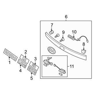 Kia OE - Lift Gate - Exterior Trim