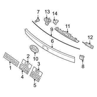 Kia OE - Lift Gate - Exterior Trim