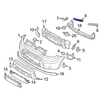 Kia OE - Front Left Lower Bumper Cover Support Rail
