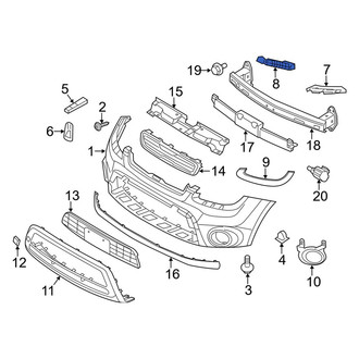 Kia OE - Front Left Lower Bumper Cover Support Rail