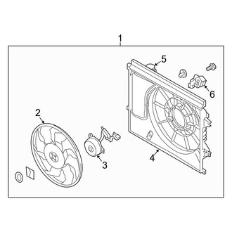 Kia OE - Cooling Fan (1.6L Gas)
