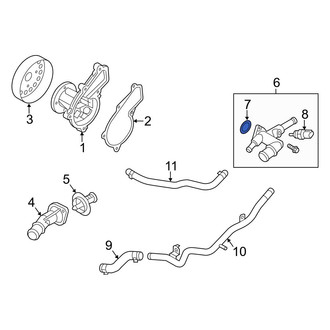 Kia OE - HVAC Heater Control Valve O-Ring