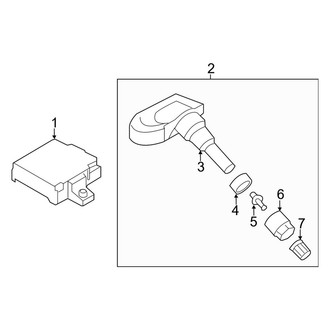 Kia OE - Electrical - Tire Pressure Monitor Components (Base / ! / +)