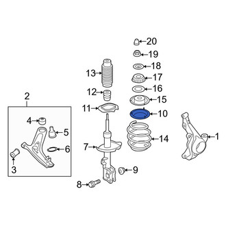 Kia OE - Front Upper Coil Spring Insulator